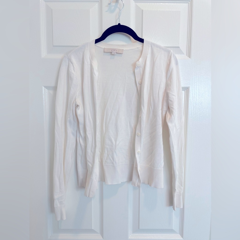 LOFT Cream cardigan